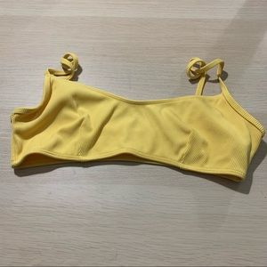 Forever 21 yellow bathing suit top size medium